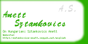 anett sztankovics business card